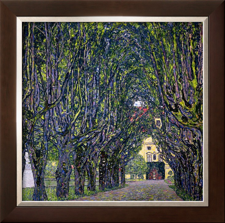 Tree Lined Road Leading To The Manor House At Kammer, Upper Austria, 1912 - Gustav Klimt Painting